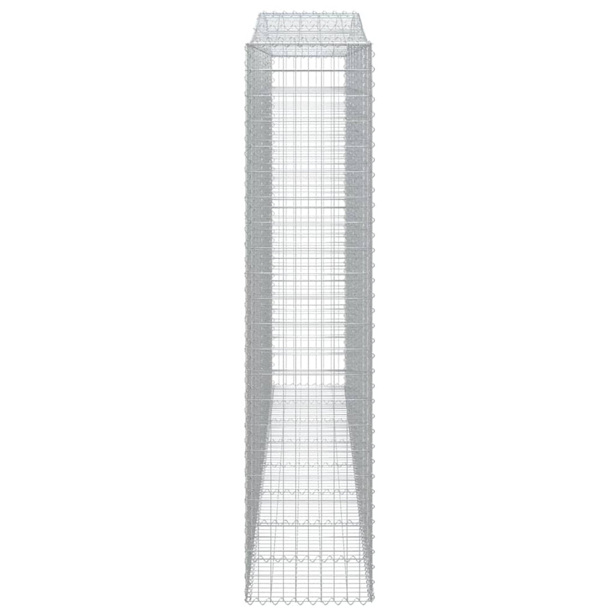 Schanskorven 2 st gewelfd 400x50x220/240 cm ijzer 2 400 x 50 x 220/240 cm