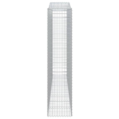 Schanskorven 4 st gewelfd 400x50x220/240 cm ijzer 4 400 x 50 x 220/240 cm