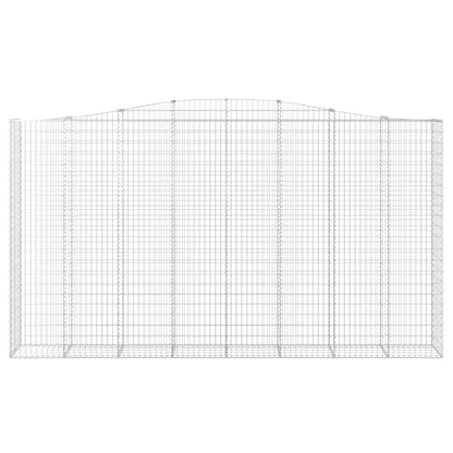 Schanskorven 5 st gewelfd 400x50x220/240 cm ijzer 5 400 x 50 x 220/240 cm