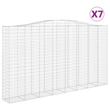 Schanskorven 7 st gewelfd 400x50x220/240 cm ijzer 7 400 x 50 x 220/240 cm