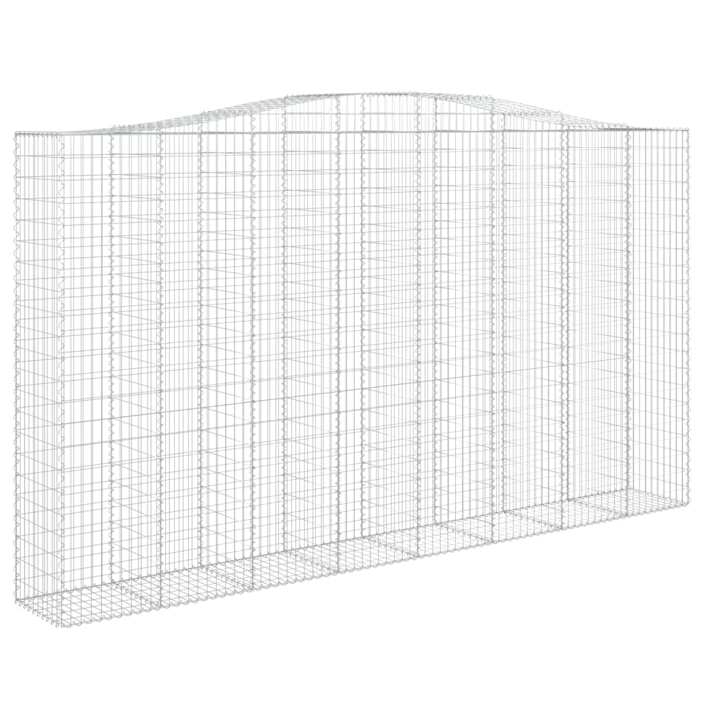 Schanskorven 8 st gewelfd 400x50x220/240 cm ijzer 8 400 x 50 x 220/240 cm