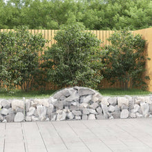 Schanskorven 4 st gewelfd 200x30x40/60 cm ijzer 4 200 x 30 x 40/60 cm