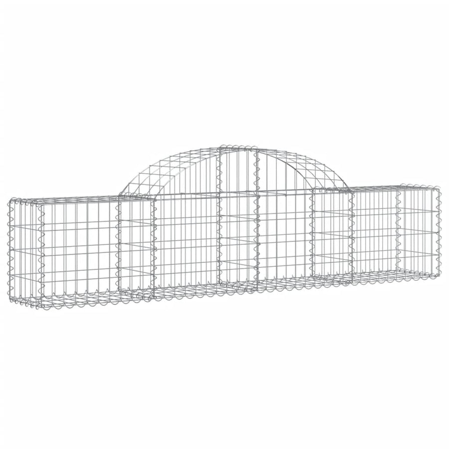 Schanskorven 13 st gewelfd 200x30x40/60 cm gegalvaniseerd ijzer