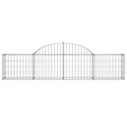 Schanskorven 30 st gewelfd 200x30x40/60 cm gegalvaniseerd ijzer