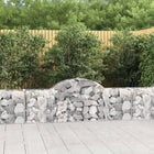 Schanskorven 8 stuks gewelfd 200x30x60/80 cm gegalvaniseerd