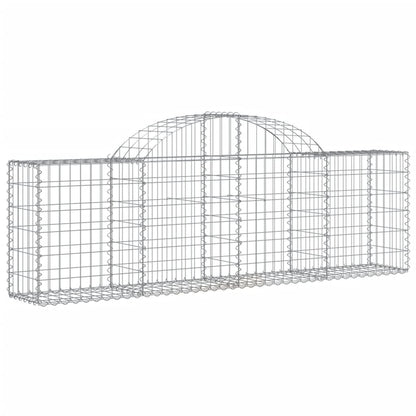 Schanskorven 11 st gewelfd 200x30x60/80 cm gegalvaniseerd ijzer 11 200 x 30 x 60/80 cm