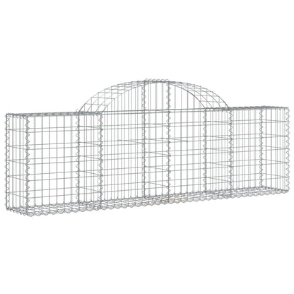 Schanskorven 13 st gewelfd 200x30x60/80 cm gegalvaniseerd ijzer 13 200 x 30 x 60/80 cm