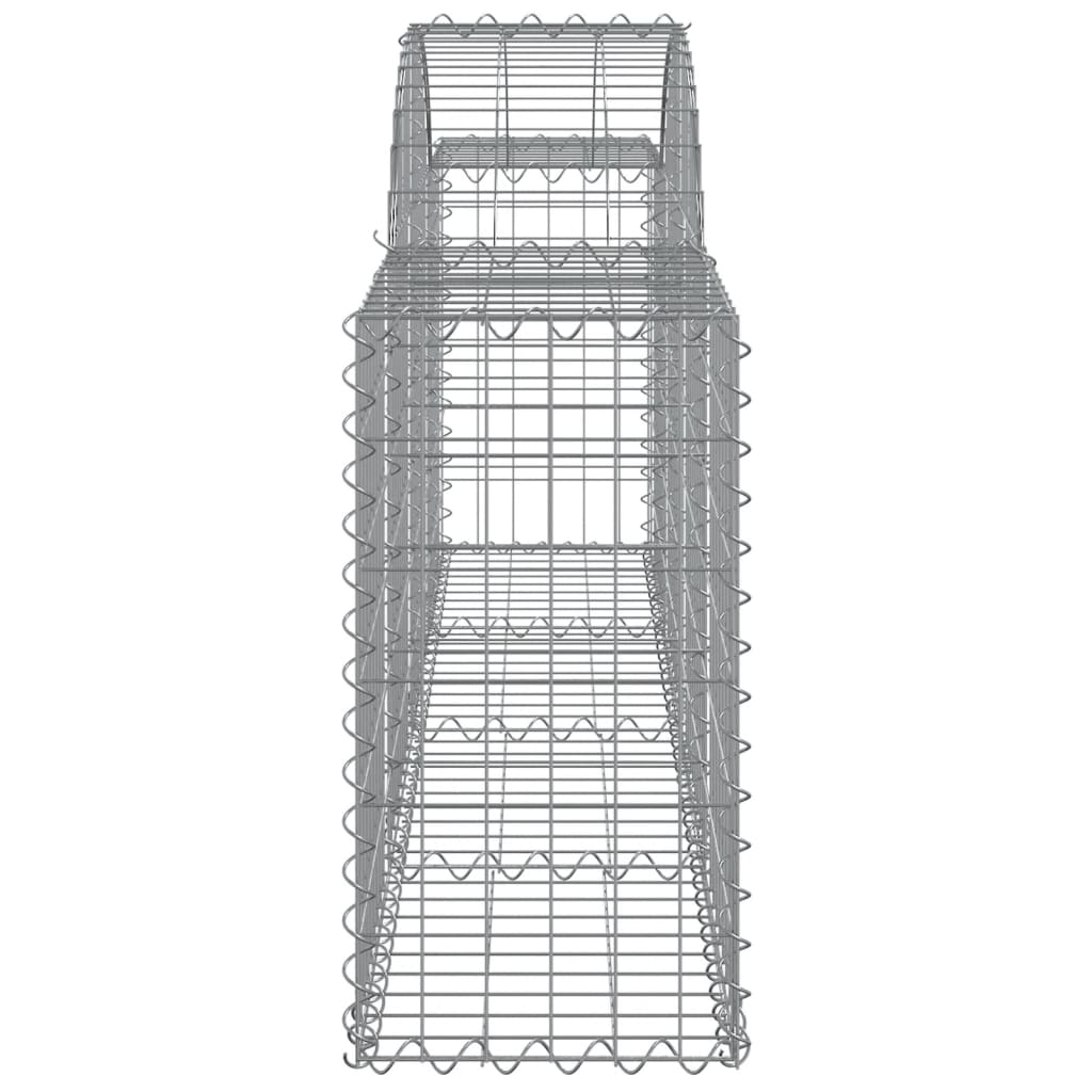 Schanskorven 13 st gewelfd 200x30x60/80 cm gegalvaniseerd ijzer 13 200 x 30 x 60/80 cm