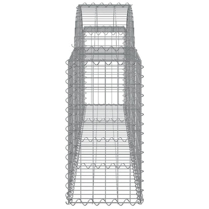 Schanskorven 13 st gewelfd 200x30x60/80 cm gegalvaniseerd ijzer 13 200 x 30 x 60/80 cm