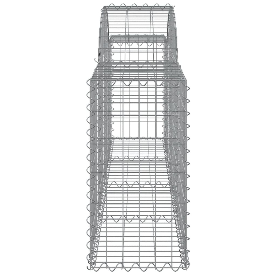 Schanskorven 13 st gewelfd 200x30x60/80 cm gegalvaniseerd ijzer 13 200 x 30 x 60/80 cm