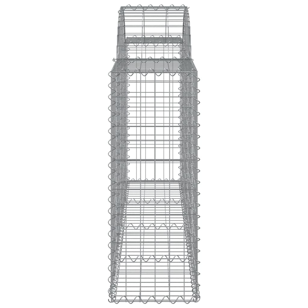 Schanskorven 10 st gewelfd 200x30x80/100 cm ijzer 10 200 x 30 x 80/100 cm