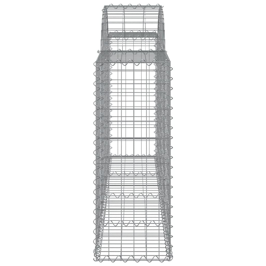 Schanskorven 10 st gewelfd 200x30x80/100 cm ijzer 10 200 x 30 x 80/100 cm