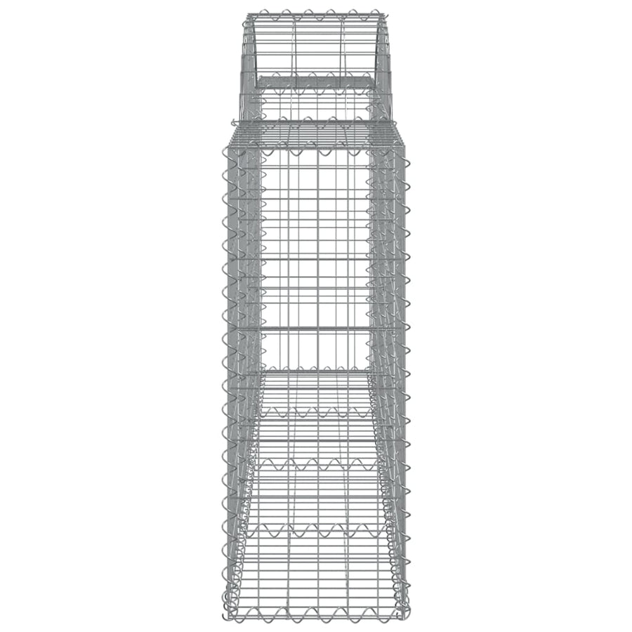 Schanskorven 12 st gewelfd 200x30x80/100 cm ijzer 12 200 x 30 x 80/100 cm