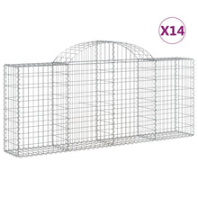 Schanskorven 14 st gewelfd 200x30x80/100 cm ijzer 14 200 x 30 x 80/100 cm