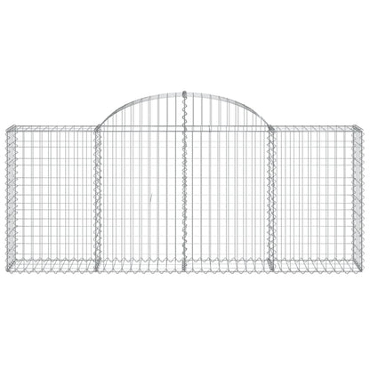 Schanskorven 15 st gewelfd 200x30x80/100 cm ijzer 15 200 x 30 x 80/100 cm