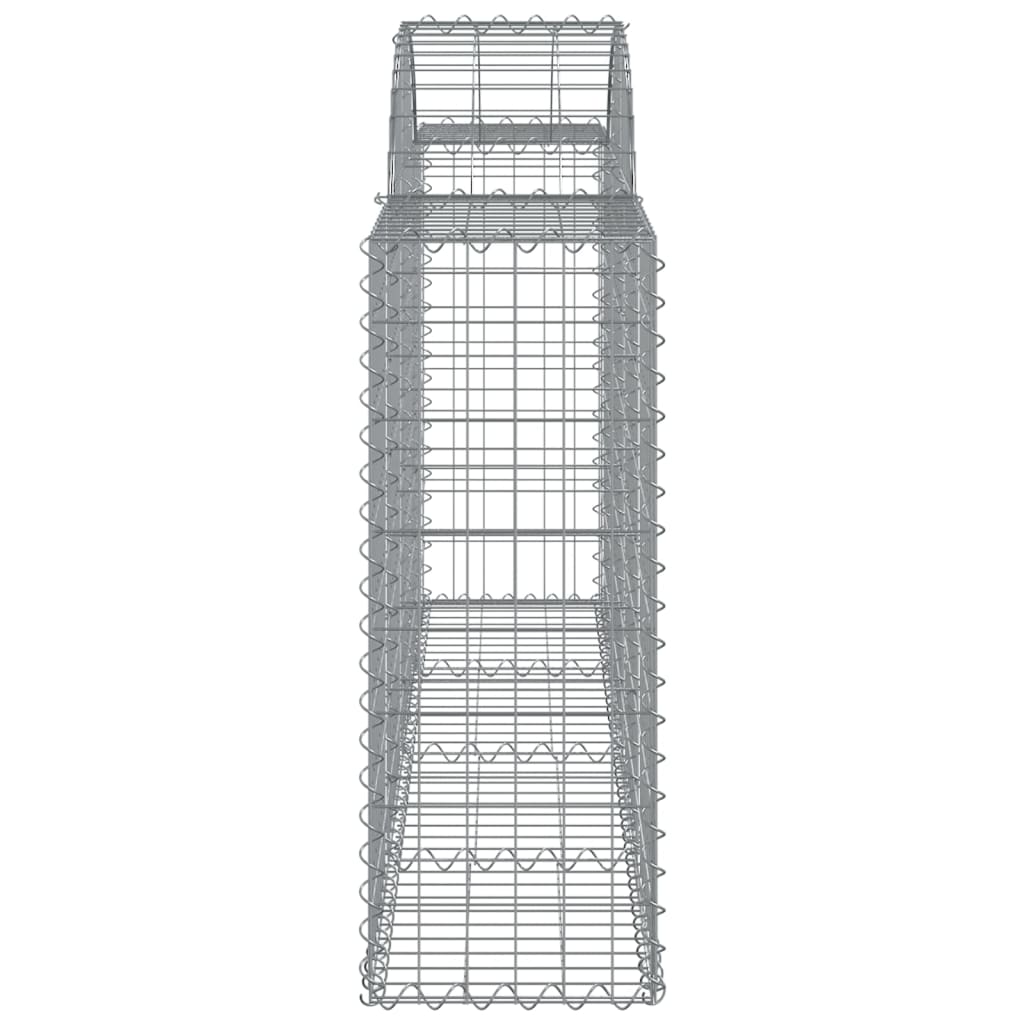 Schanskorven 15 st gewelfd 200x30x80/100 cm ijzer 15 200 x 30 x 80/100 cm