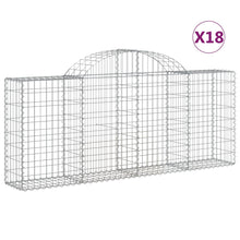 Schanskorven 18 st gewelfd 200x30x80/100 cm ijzer 18 200 x 30 x 80/100 cm