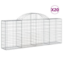 Schanskorven 20 st gewelfd 200x30x80/100 cm ijzer 20 200 x 30 x 80/100 cm