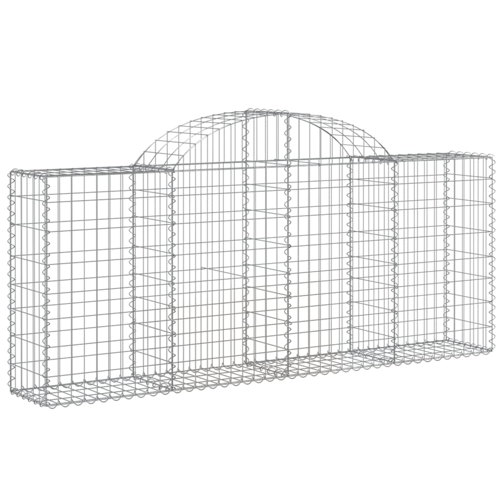 Schanskorven 20 st gewelfd 200x30x80/100 cm ijzer 20 200 x 30 x 80/100 cm