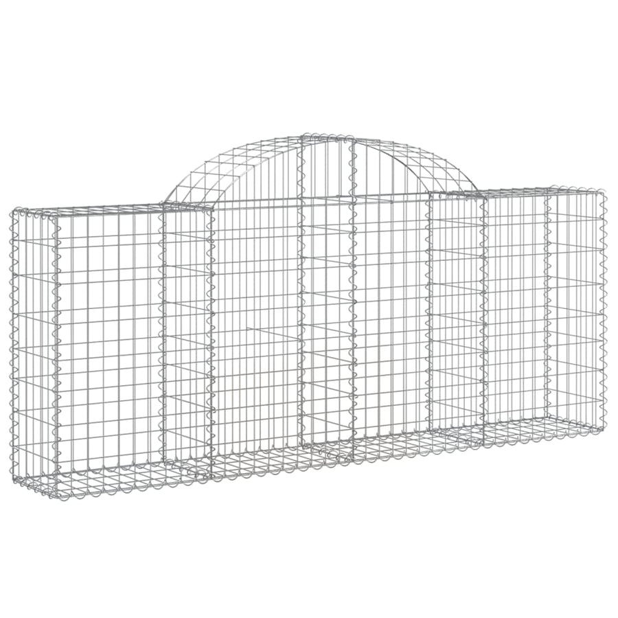 Schanskorven 20 st gewelfd 200x30x80/100 cm ijzer 20 200 x 30 x 80/100 cm