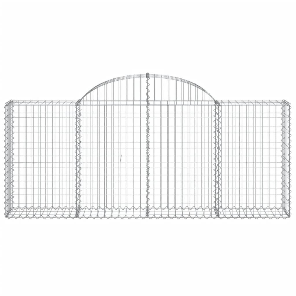 Schanskorven 20 st gewelfd 200x30x80/100 cm ijzer 20 200 x 30 x 80/100 cm