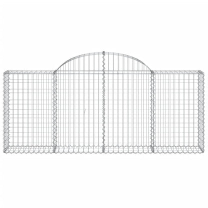 Schanskorven 20 st gewelfd 200x30x80/100 cm ijzer 20 200 x 30 x 80/100 cm