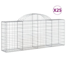 Schanskorven 25 st gewelfd 200x30x80/100 cm ijzer 25 200 x 30 x 80/100 cm