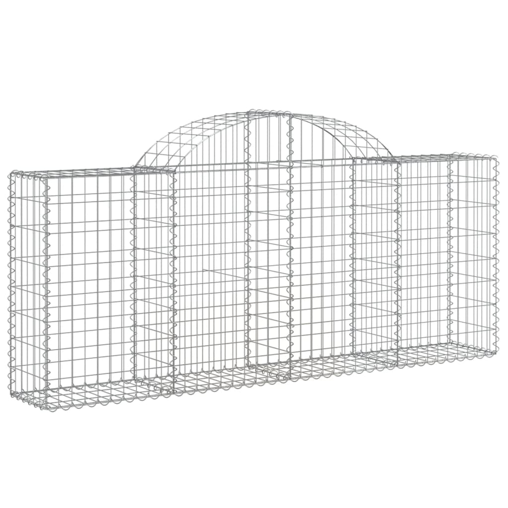 Schanskorven 25 st gewelfd 200x30x80/100 cm ijzer 25 200 x 30 x 80/100 cm