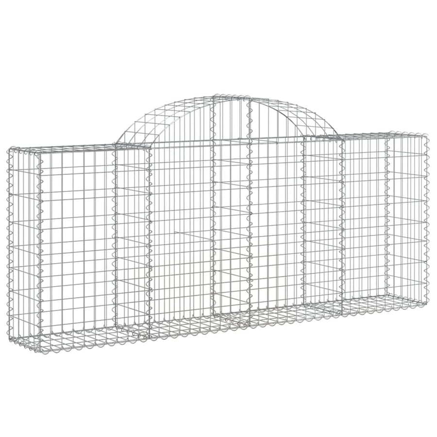 Schanskorven 25 st gewelfd 200x30x80/100 cm ijzer 25 200 x 30 x 80/100 cm