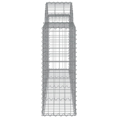 Schanskorven 25 st gewelfd 200x30x80/100 cm ijzer 25 200 x 30 x 80/100 cm