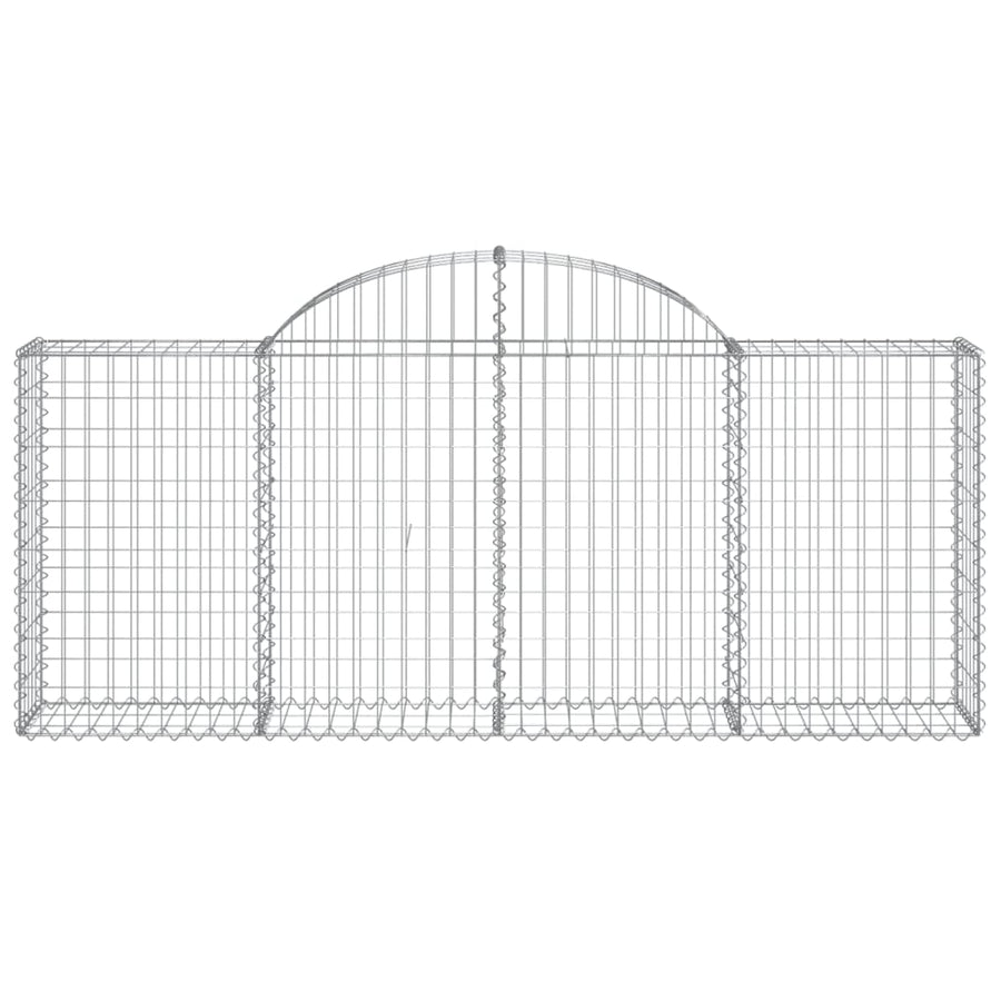 Schanskorven 30 st gewelfd 200x30x80/100 cm ijzer 30 200 x 30 x 80/100 cm