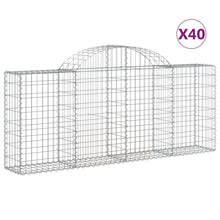 Schanskorven 40 st gewelfd 200x30x80/100 cm ijzer 40 200 x 30 x 80/100 cm