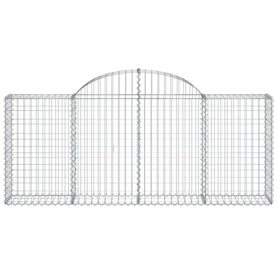 Schanskorven 50 st gewelfd 200x30x80/100 cm ijzer 50 200 x 30 x 80/100 cm