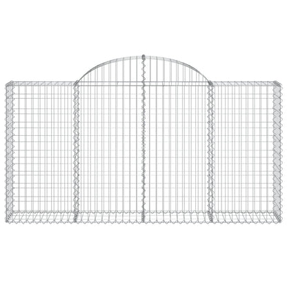 Schanskorven 3 st gewelfd 200x30x100/120 cm ijzer 3 200 x 30 x 100/120 cm