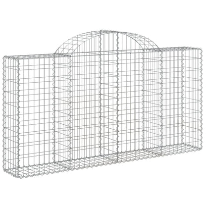 Schanskorven 6 st gewelfd 200x30x100/120 cm ijzer 6 200 x 30 x 100/120 cm