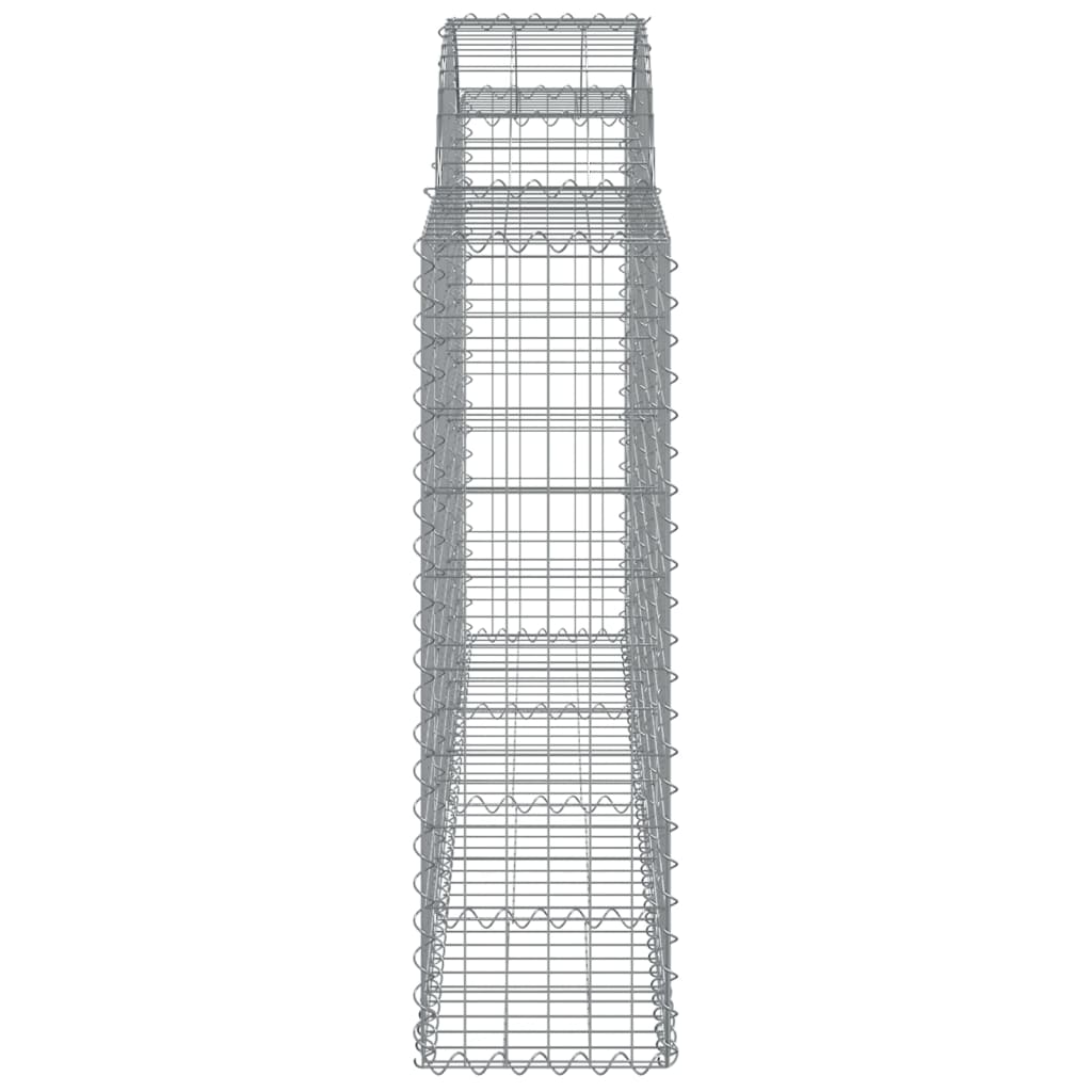 Schanskorven 6 st gewelfd 200x30x100/120 cm ijzer 6 200 x 30 x 100/120 cm