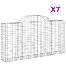 Schanskorven 7 st gewelfd 200x30x100/120 cm ijzer 7 200 x 30 x 100/120 cm
