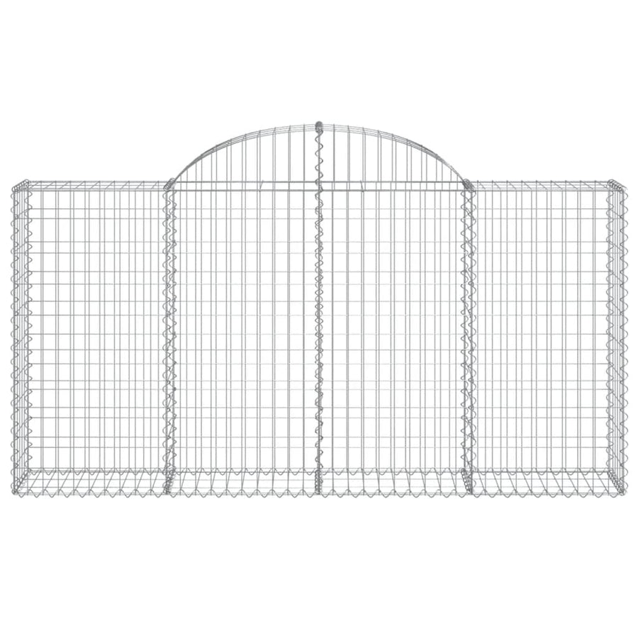 Schanskorven 7 st gewelfd 200x30x100/120 cm ijzer 7 200 x 30 x 100/120 cm
