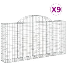 Schanskorven 9 st gewelfd 200x30x100/120 cm ijzer 9 200 x 30 x 100/120 cm
