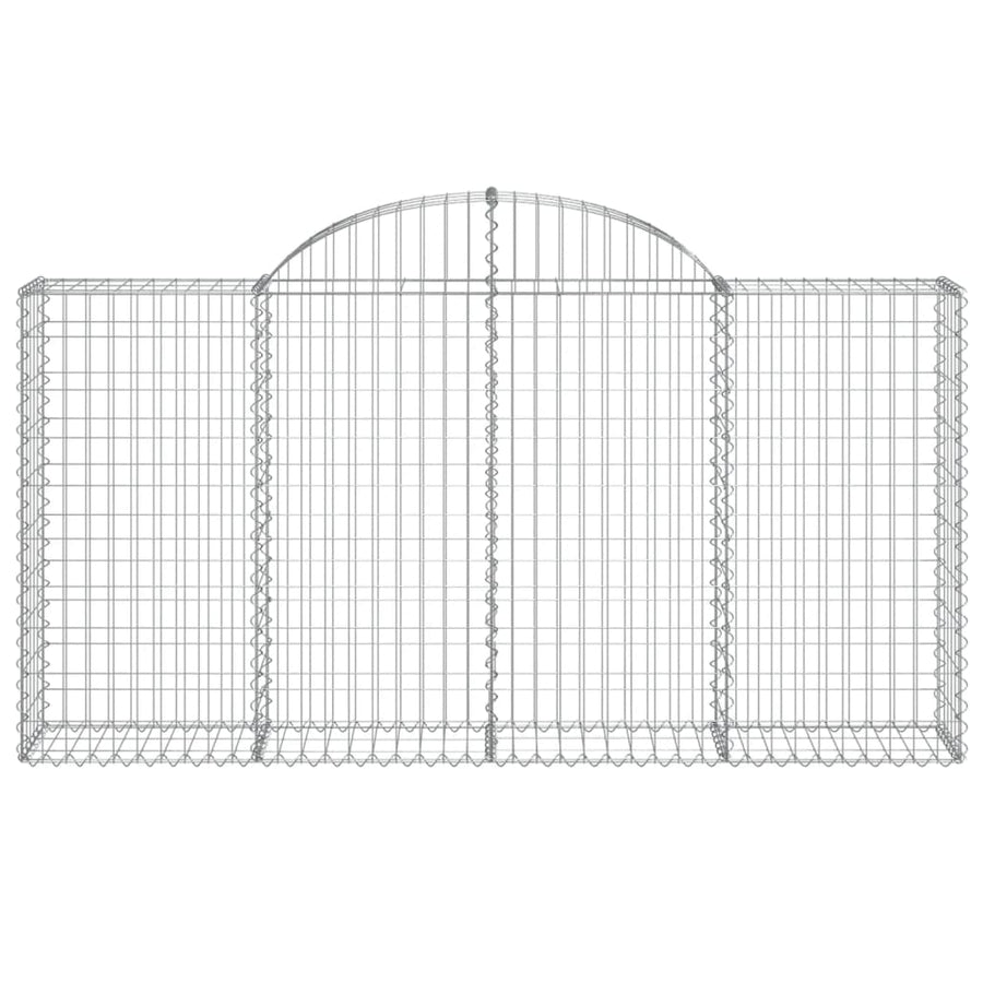 Schanskorven 9 st gewelfd 200x30x100/120 cm ijzer 9 200 x 30 x 100/120 cm