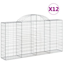Schanskorven 12 st gewelfd 200x30x100/120 cm ijzer 12 200 x 30 x 100/120 cm