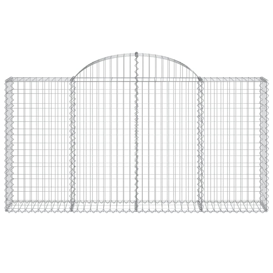 Schanskorven 14 st gewelfd 200x30x100/120 cm ijzer 14 200 x 30 x 100/120 cm