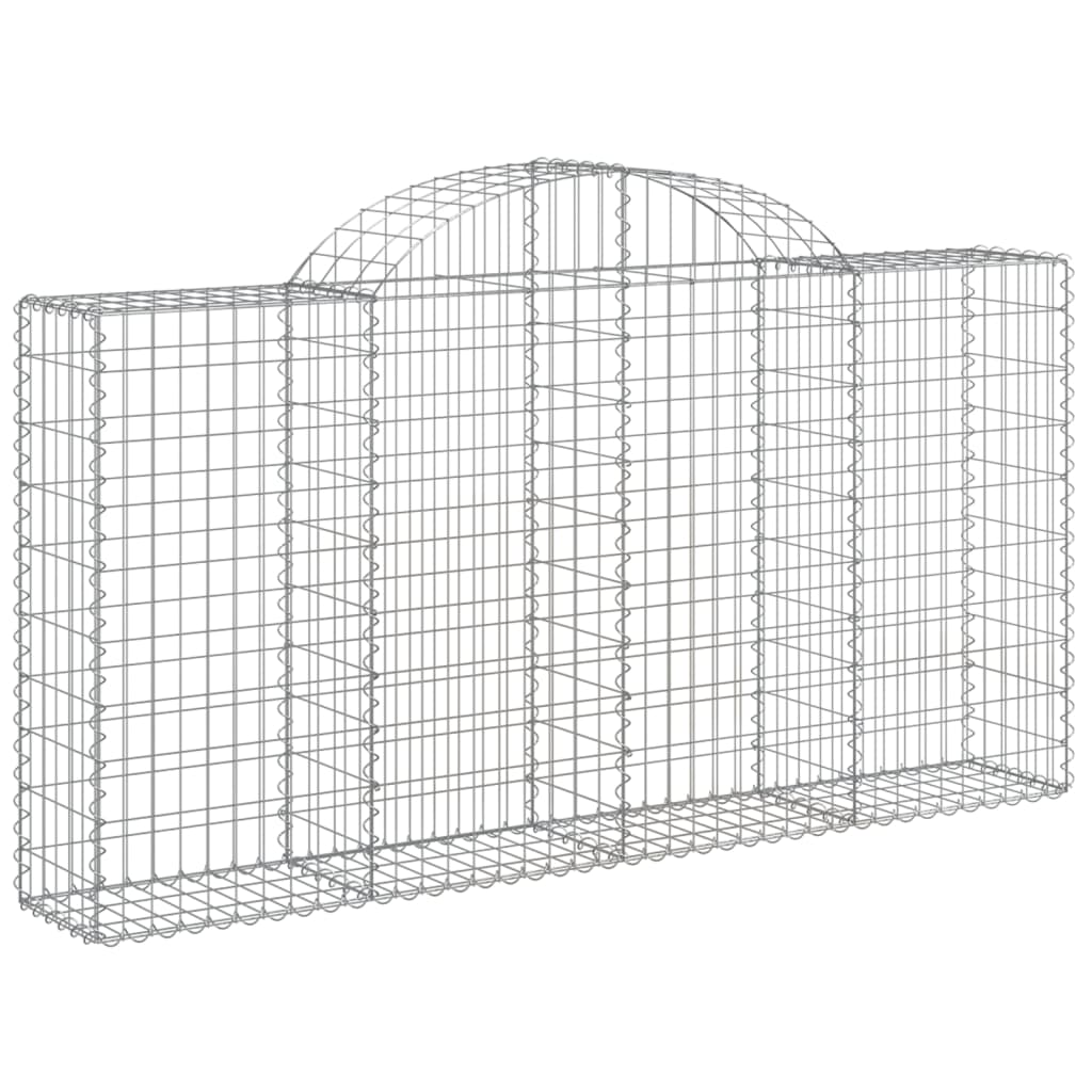 Schanskorven 18 st gewelfd 200x30x100/120 cm ijzer 18 200 x 30 x 100/120 cm
