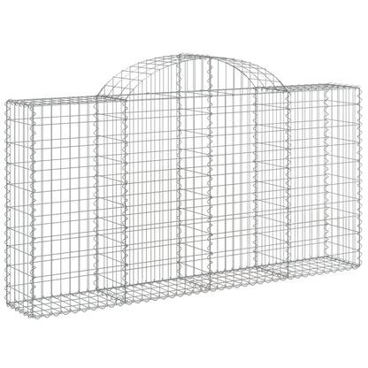 Schanskorven 18 st gewelfd 200x30x100/120 cm ijzer 18 200 x 30 x 100/120 cm