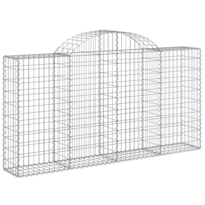 Schanskorven 20 st gewelfd 200x30x100/120 cm ijzer 20 200 x 30 x 100/120 cm