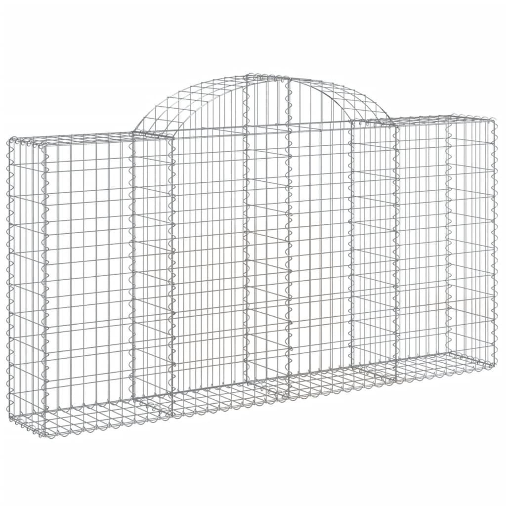 Schanskorven 25 st gewelfd 200x30x100/120 cm ijzer 25 200 x 30 x 100/120 cm
