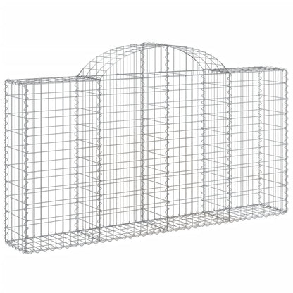 Schanskorven 25 st gewelfd 200x30x100/120 cm ijzer 25 200 x 30 x 100/120 cm