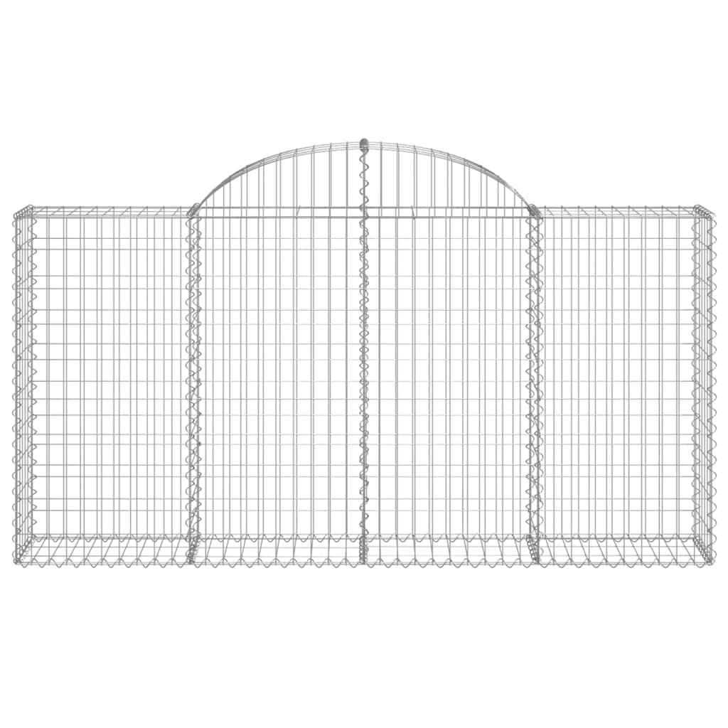 Schanskorven 25 st gewelfd 200x30x100/120 cm ijzer 25 200 x 30 x 100/120 cm