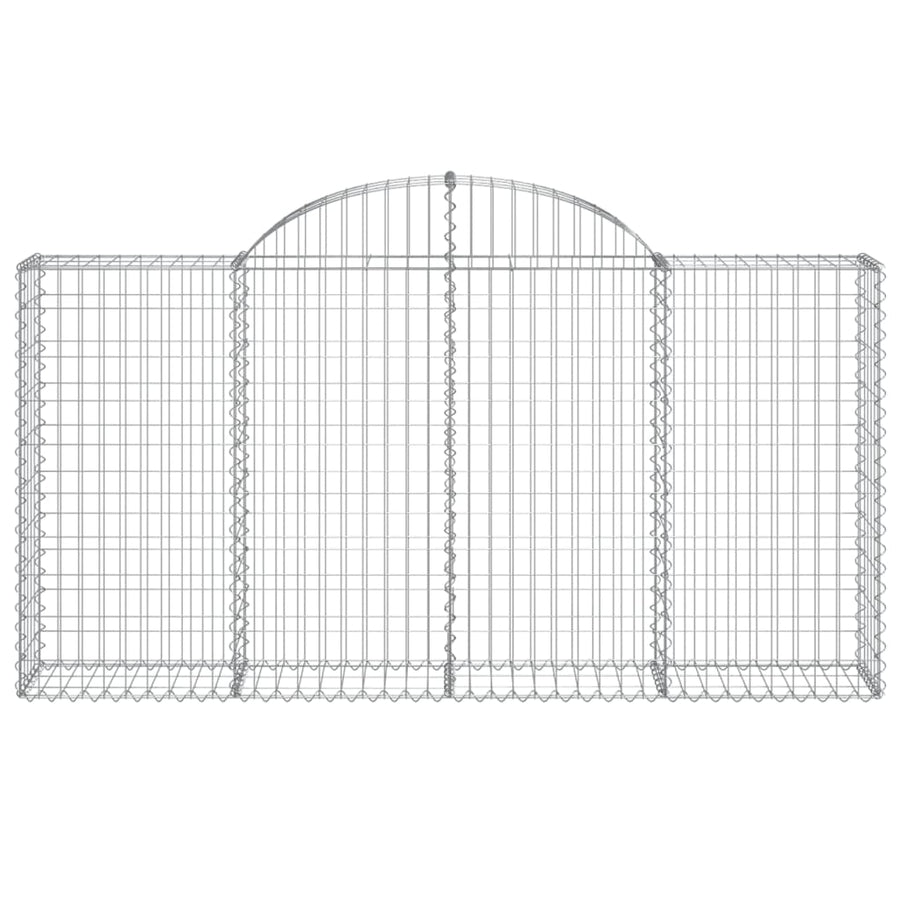 Schanskorven 25 st gewelfd 200x30x100/120 cm ijzer 25 200 x 30 x 100/120 cm