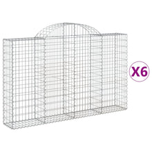 Schanskorven 6 st gewelfd 200x30x120/140 cm ijzer 6 200 x 30 x 120/140 cm